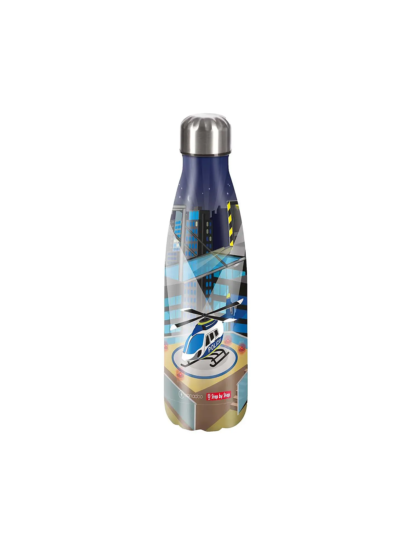 STEP BY STEP | Edelstahl Trinkflasche - Pegasus Emily | dunkelblau